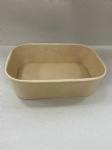 rectangular 650ml kraft paper bowl