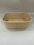 750ml rectangular kraft paper bowl