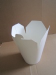 white paper food pail